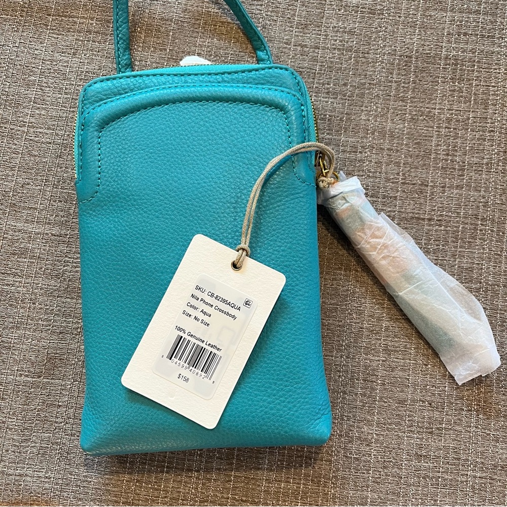 HOBO Nila Turquoise Cellphone Crossbody Bag - Picture 2 of 9